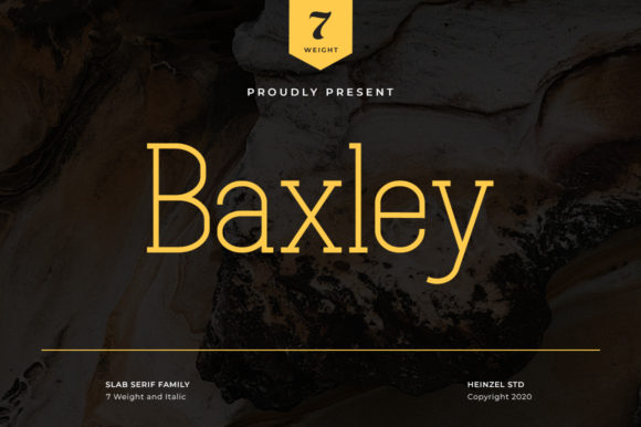 Baxley: A Modern Slab Serif Font