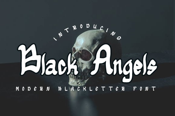 Black Angels: A Bold Font for Impactful Campaigns