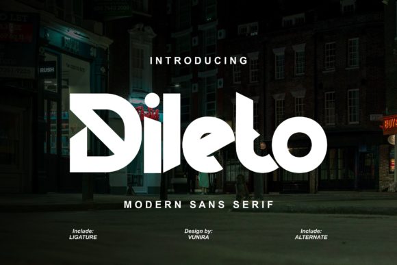 Dileto: A Bold Font for Business