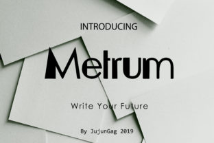 Metrum: A Modern Sans Serif for Creative Design
