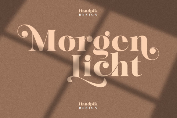 Morgen Licht: A Modern Serif Font for Impactful Marketing