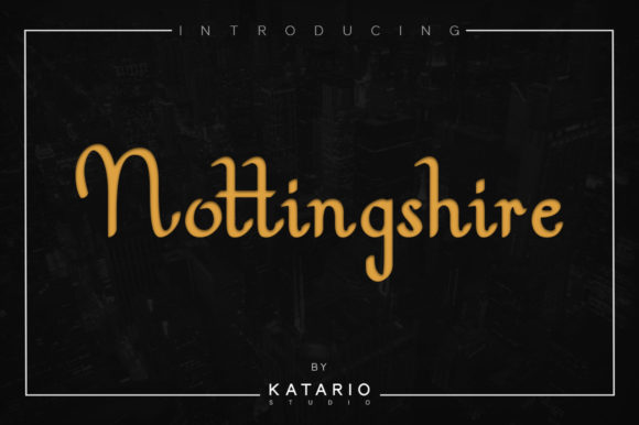 Nottingshire: A Serif Font with Medieval Charm