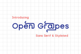 Open Grapes Font for Editorial Design