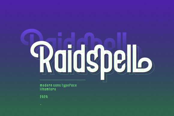 Raidspell: A Modern Sans Serif Font