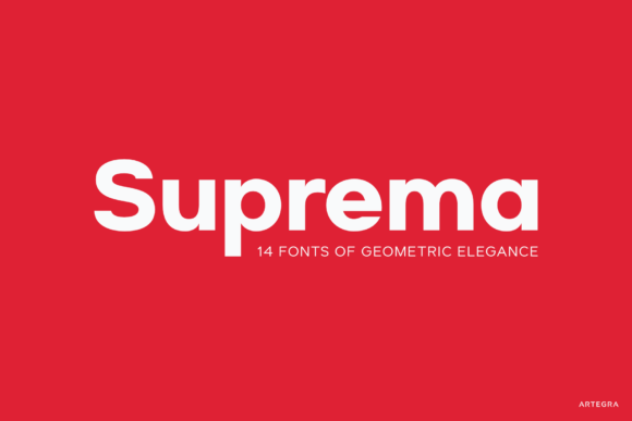 Suprema: A Modern Sans Serif for Designers