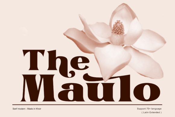 The Maulo: A Bold Serif for Better Design