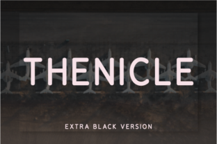 Thenicle Extra Black: A Bold Font for Digital Marketing