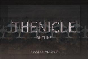 Thenicle Outline Regular Font