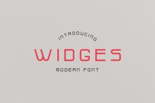 Widges: A Modern Slab Serif